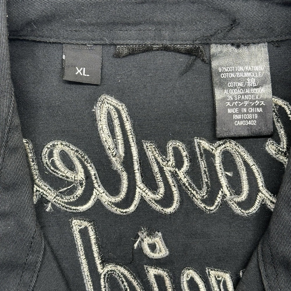 Harley-Davidson 99160-10VW Womens Size XL Sleeveless Woven Shirt Motorcycle Vest - Picture 5 of 12